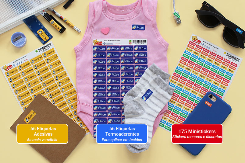 My Nametags stickers, iron-ons and ministickers labels