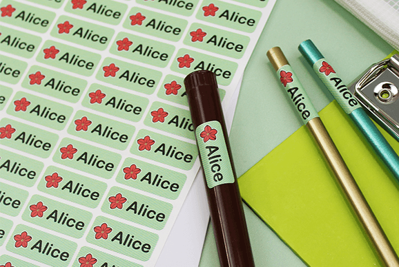 My Nametags etiquetas adesivas personalizadas para o material escolar